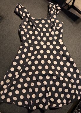 Black Polka Dot Dress Size Small